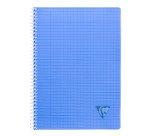 Cahier spirales Clairefontaine Linicolor - A4 21 x 29,7 cm - grands carreaux - 180 pages