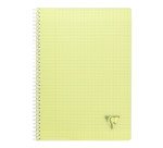 Cahier spirales Clairefontaine Linicolor - A4 21 x 29,7 cm - grands carreaux - 180 pages