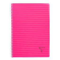 Cahier spirale Clairefontaine Linicolor A4 21 x 29,7 cm grands carreaux 180 pages