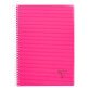 Cahier spirale Clairefontaine Linicolor A4 21 x 29,7 cm grands carreaux 180 pages