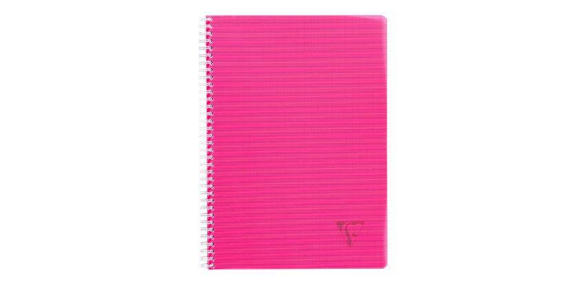 Cahier spirale Clairefontaine Linicolor A4 21 x 29,7 cm grands carreaux 180 pages