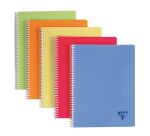 Cahier spirales Clairefontaine Linicolor - A4 21 x 29,7 cm - grands carreaux - 100 pages