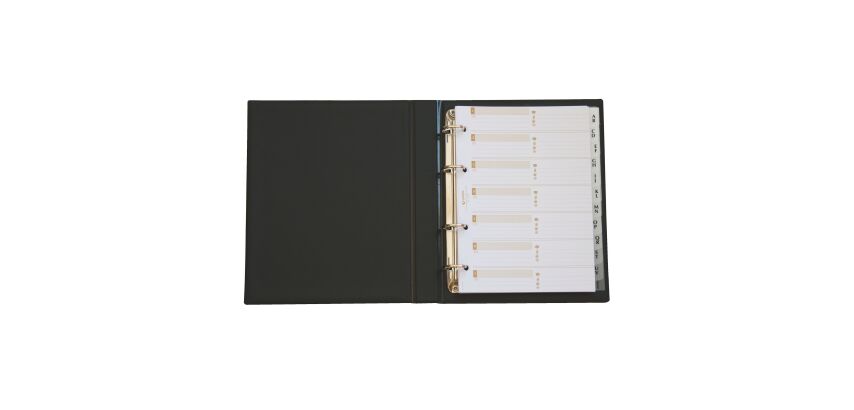 Listín Telefónico de Anillas Cuarto Basic Negro