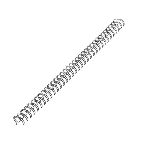Espirales metálicas dobles Wire paso 3:1 12 mm Ø Caja de 100