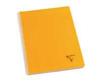 Cahier spirales Clairefontaine Linicolor - A4 21 x 29,7 cm - grands carreaux - 100 pages