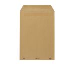 Envelopes kraft pinstripes brown 229 x 324 mm Bruneau 90 g with window 50 x 100 mm - box of 500