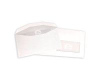 Enveloppen voor automatisch plooien 115 x 225 mm La Couronne 80 g met venster 45 x 100 mm wit - Doos van 1000