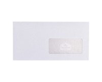 Enveloppe pour mise sous pli automatique 115 x 225 mm La Couronne 80 g avec fenêtre 45 x 100 mm blanche - Boîte de 1000