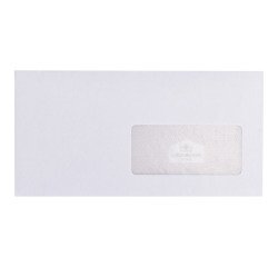 Enveloppe pour mise sous pli automatique 115 x 225 mm La Couronne 80 g avec fenêtre 45 x 100 mm blanche - Boîte de 1000