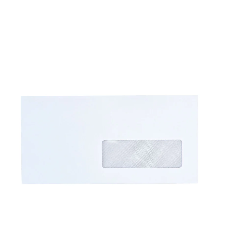 Enveloppe Vélin Blanc 80 g 110 x 220 - avec fenêtre 35 x 100 ou 45