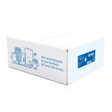 White envelope 110 x 220 mm 80 g with window 45 x 100 mm - Box of 500