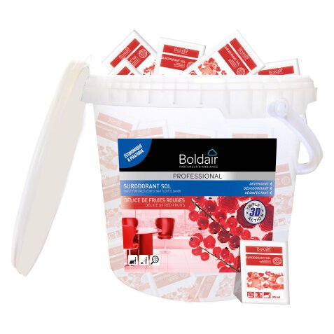 Nettoyant surodorant Sol 3D Boldair professional, délice de fruits rouges - 100 doses de 20 ml