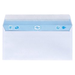 Enveloppe La Couronne 80 g/m² avec bande protectrice blanche - Boîte de 500