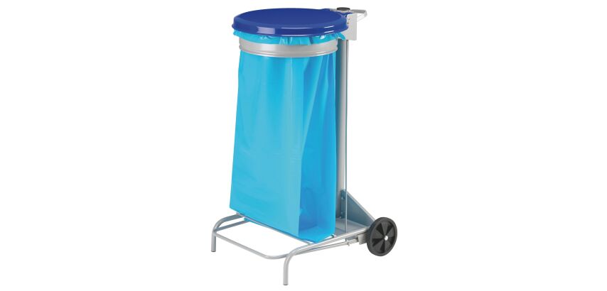 Portabolsas de basura con ruedas de pedal 110 litros Collecroule Rossignol