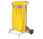 Support de sacs poubelles roulant  à pédale 110 Litres Collecroule Rossignol