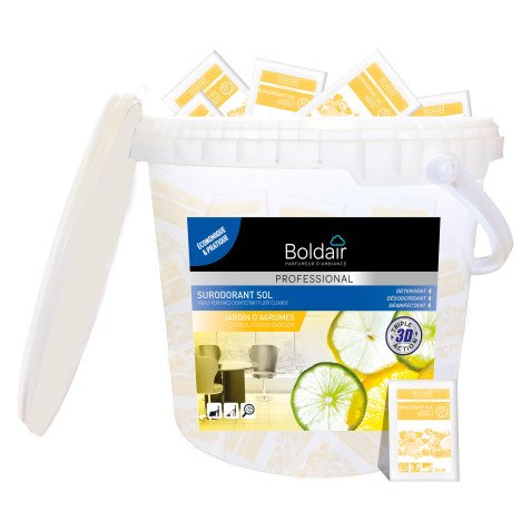 Nettoyant surodorant sol 3D Boldair professional, Jardin d'agrumes - 100 doses de 20 ml