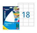 Etiquettes adhésives 32 x 40 mm Agipa 114015 - Pochette de 288
