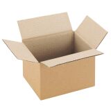 Carton Caisse américaine kraft brun simple cannelure L 20 x l 20 x H 11 cm