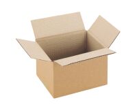 Single wall American case brown kraft cardboard box L 16 x W 12 x H 11 cm