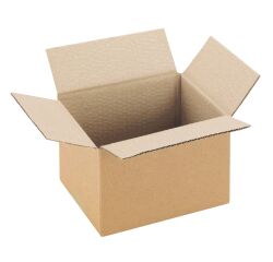 Single wall American case brown kraft cardboard box L 16 x W 12 x H 11 cm