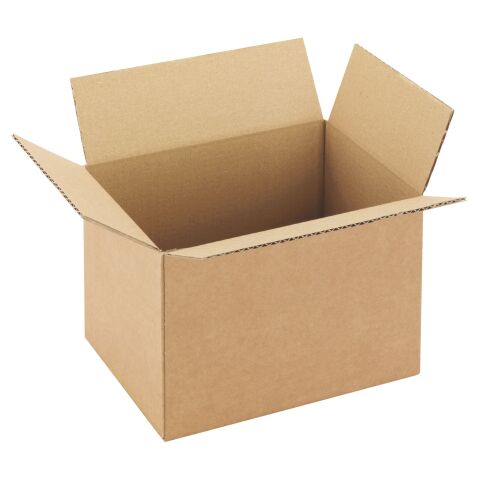 Carton Caisse américaine kraft brun simple cannelure L 31 x l 22 x H 10 cm