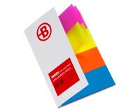 Segnapagina Bruneau 5 x 2 cm colori allegri 160 unità