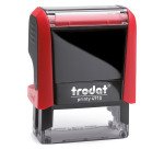 Tampon texte personnalisable Printy 4910 Trodat monochrome 2 lignes