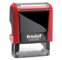 Tampon texte personnalisable Printy 4910 Trodat monochrome 2 lignes