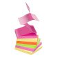 Z-notes repositionnables couleurs Fun Bruneau 75 x 75 mm - 1 bloc de 100 feuilles