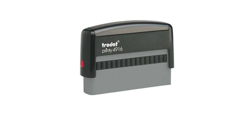 Trodat Printy 4916 sello Cuenta bancaria con texto personalizable 2 líneas monocromo