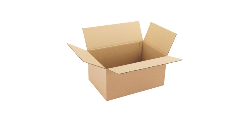 Carton Caisse américaine kraft brun simple cannelure L 40 x l 27 x H 20 cm