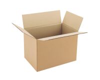 Carton Caisse américaine kraft brun simple cannelure L 35 x l 23 x H 25 cm