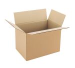 Carton Caisse américaine kraft brun simple cannelure L 35 x l 23 x H 25 cm