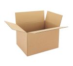 Caisse américaine kraft brun simple cannelure H 27 x L 30 x P 40 cm