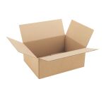 Caisse américaine kraft brun simple cannelure H 16 x L 30 x P 40 cm