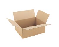 Carton Caisse américaine kraft brun simple cannelure L 40 x l 30 x H 16 cm