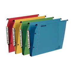Suspension file for cabinets 33 cm Premium kraft LMG Esselte bottom 15 mm assorted colours