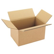 Carton Caisse américaine kraft brun double cannelure L 30 x l 20 x H 17 cm