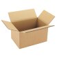 Amerikanische Kiste braunes Kraftpapier einwellig B 23 x T 19 x H 16 cm
