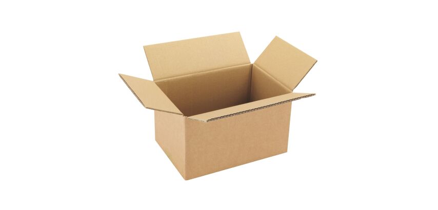American box brown kraft single groove W 23 x D 19 x H 16 cm