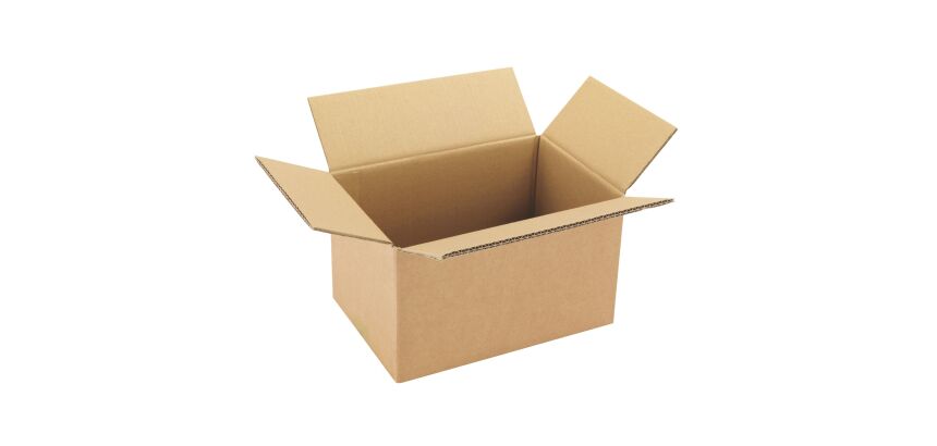 Caisse américaine kraft brun double cannelure H 17 x L 20 x P 30 cm