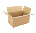 Caisse américaine kraft brun simple cannelure H 24 x L 31 x P 45 cm