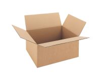 Caisse américaine kraft brun double cannelure H 23 x L 35 x P 35 cm