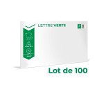 Enveloppes Lettres vertes prêtes-à-poster 162 x 229 mm – Lot de 100
