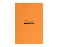Büroblock Rhodia orange geheftet 80 Blätter 5 x 5 n°18 Format 21 x 29,7 cm