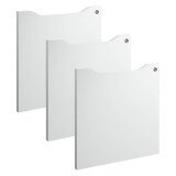 Gb_lot 3 portes blanc + quincaillerie