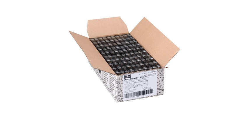 Sucres en morceaux (2 x 2,5 g) emballés Miko - Carton de 1000