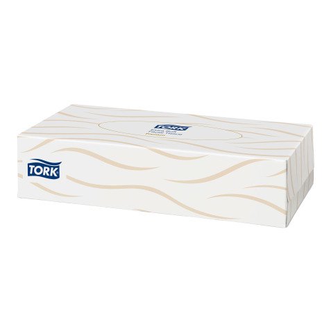 Tork Mouchoirs doux blancs F1, Premium, 2 plis, 100 feuilles