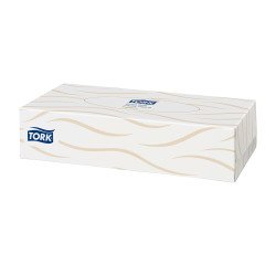 Tork Mouchoirs doux blancs F1, Premium, 2 plis, 100 feuilles