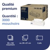 Tork, box of 100 handkerchiefs